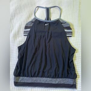 Nike Black and Gray Racerback Tank